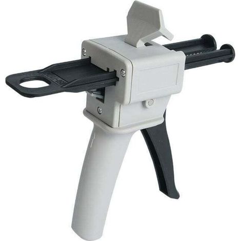 Pistolet Distributeur Époxy - 50 ml - AB Pistolet à Colle Époxy - Poignée Applicateur pour Mélange Colle - Ratios 1:1 et 2 :1