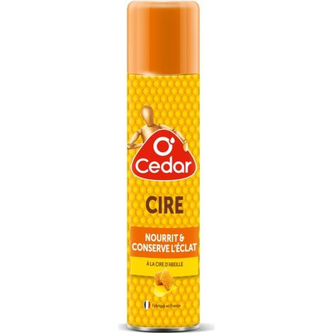 O'CEDAR lot de 2 AÉROSOLS CIRE D'ABEILLE - les 2 x 300mL