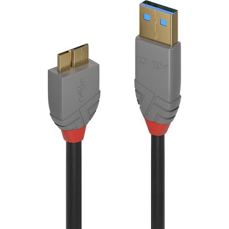 Lindy 36766 cavo USB USB 3.2 Gen 1 (3.1 Gen 1) 1 m USB A Micro-USB B Nero (1/3)