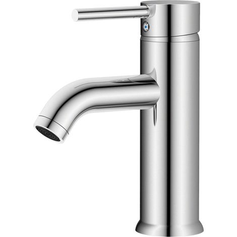 Grifo Baño para Lavabo Monomando Lofe Cromado Acero Inoxidable 304 Fría/Caliente (1/4)