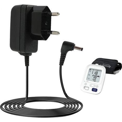 Caricabatterie alimentatore 6V per misuratore di pressione sanguigna, adattatore di alimentazione 1,5M 0,7A compatibile con HHP-CM01, M2, M3, M6, M7, M2 Basic, M3 Comfort, M7 Intelli IT, X2, X3, X4, X (1/4)