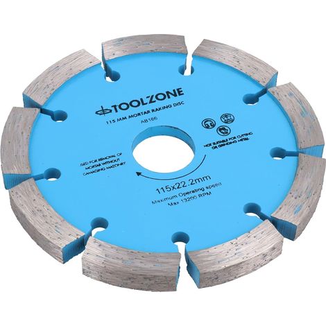 1 - Disque Diamant - Lame Maçonnerie - Ratissage Mortier 8mm - Pour Meuleuse Angle 115mm - Joint Brique - Gris - 11,5x0,8cm (1/5)