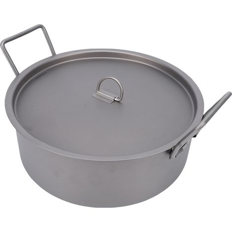 Ti Marmite à soupe polyvalente légère et portable de 2,3 l avec double poignées pour le camping en plein air, la randonnée, la pêche (1/5)
