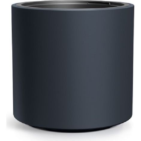 Pot de fleurs rond DBHER400-S433 - Anthracite - Design moderne - Idéal intérieur et extérieur
