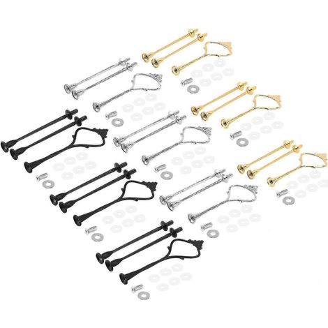 Ensemble de 6 plateaux et accessoires pour présentoir à gâteaux à 3 étages, idéal pour les mariages et les fêtes. (1/5)
