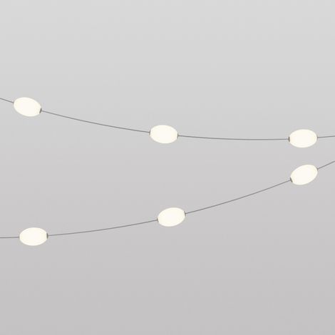 Creative Cables - Catena luminosa 6 punti luce da esterno IP67 Grigio - Marina6 (1/4)