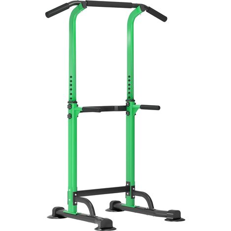 Soges – Barre de traction multifonction réglable en hauteur – Entraîneur abdominaux et dips – Acier allié – Poignées antidérapantes
