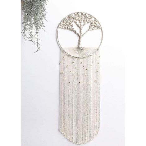 Lebensbaum-Traumfänger-Wandteppich, Boho-Wohndekoration ---