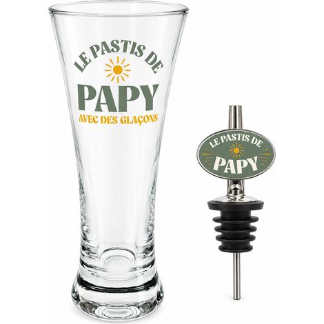 Coffret pastis de papy avec verre et bec verseur (1/3)