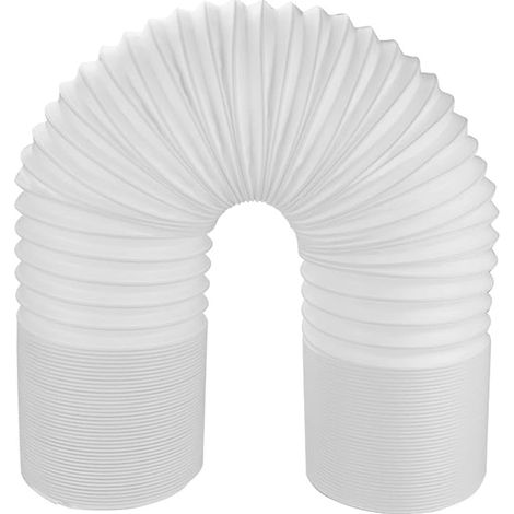Tubo di scarico per condizionatore in filo d'acciaio PP - Flessibile ed estensibile - Lunghezza 3 m - Per condizionatori (diametro 150 mm) (1/5)