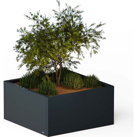 Herstera Garden Planter Low Cube 100x100x50cm SET
