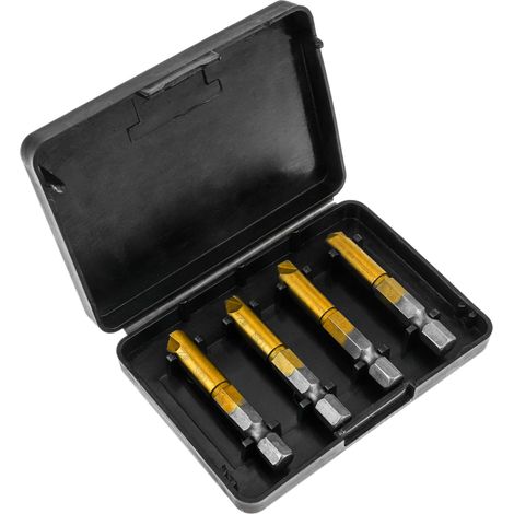 BeMatik - Kit de 4 fraises coniques 7mm avec queue 1/4 (1/5)