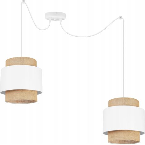 Hängelampe, Deckenleuchter, Lampenschirm, Boho Juta