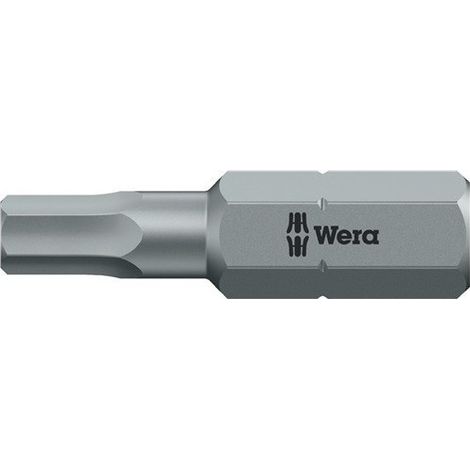 Punta de rosca resistente de 1/4" DIN3126C6.3 para tornillos de cabeza hexagonal 3x25mm Wera