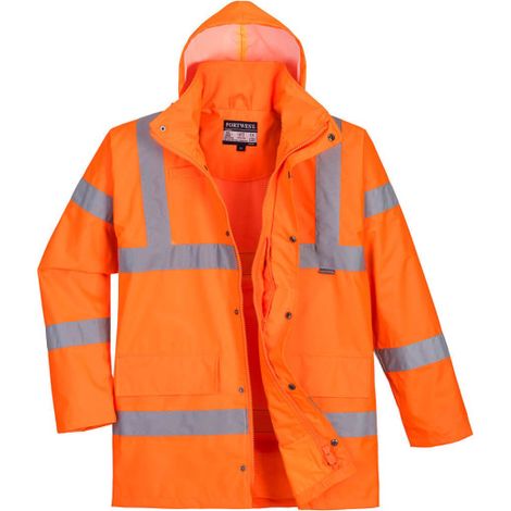 Chaqueta Traffic HiVis impermeable y transpirable Naranja S