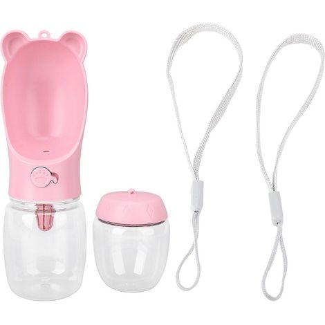 Hunde-Trinkflasche mit integriertem Napf, multifunktionaler tragbarer Wasserspender für Spaziergänge, Wanderungen und Reisen im Freien, Trinknapf für Haustiere, praktisches Zubehör. (1/5)