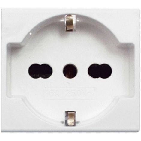 Presa schuko bipasso ave banquise 45b90-15TS 2p+t 10-16a (1/3)