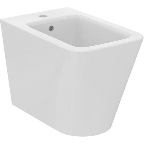 Ideal Standard Blend Cube bidet a terra, a filo parete, con troppopieno, colore bianco finitura lucido T368901 (1/5)