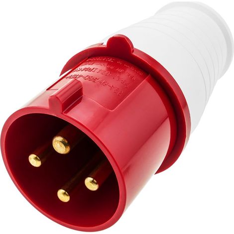 Embase industrielle CETAC mâle 3P + T 32A 380V IP44 antenne (1/5)