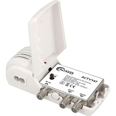Amplificador Tv Interior 2s 25db Lte700 Actv147