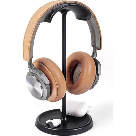 1PCS Support pour casque, support de casque avec plateau de rangement de câbles compatible avec AirPods Max, AirPods Pro, Beats, Bose et la plupart