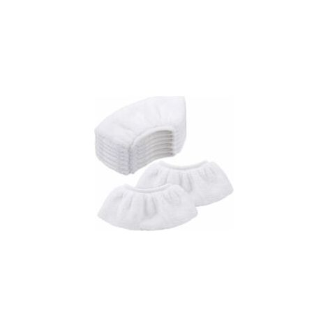 Bonnettes Microfibre pour Kärcher, Chiffons pour Buse à Main Accessoire pour Nettoyeurs Vapeur SC1/SC2/SC3/SC4/SC5/SV7 Lot de 8， (1/5)