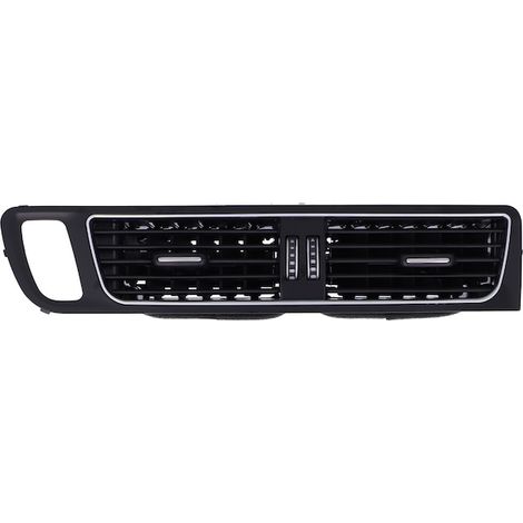 Grille d'aération centrale en ABS noir, compatible Q5 2009-2018, grille de ventilation tableau de bord pour voiture (1/5)