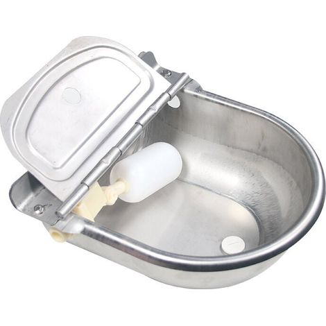 Bebedero automático de acero inoxidable para ganado con válvula de flotador para perros, caballos, ganado vacuno, cabras y ovejas. (1/4)