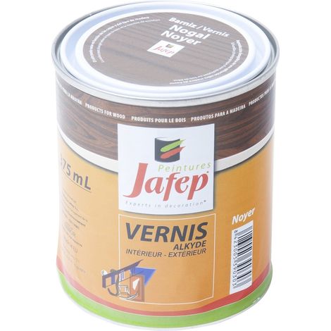 Vernis synthétique brillant noyer Jafep 375 ml