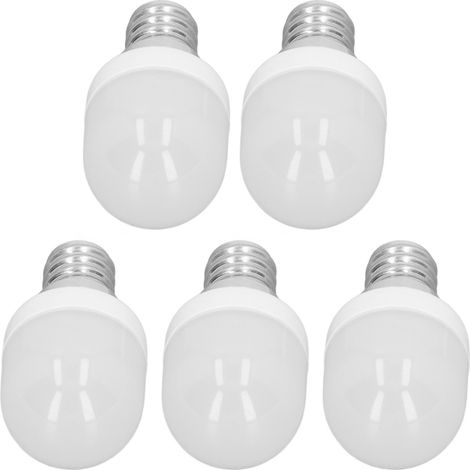 5er-Pack LED-Deckenleuchten (1,5 W), hitzebeständig, weiß, 75 Lumen Lichtstrom, E12-Sockel, für Büro, Schlafzimmer, Flur, warmes Licht (1/5)
