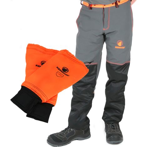 Pantalon + manchettes protection tronçonneuse taille S Kerwood.