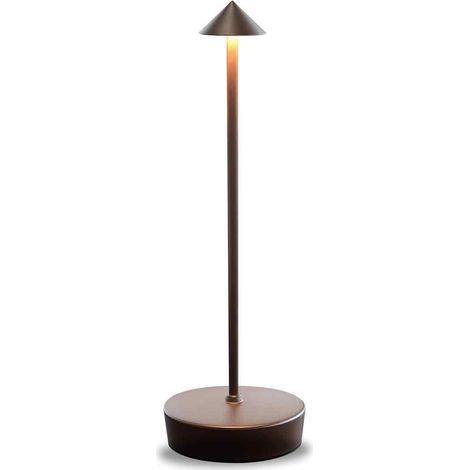LED-Tischleuchte – Aluminium – Dimmbar – Schutzart IP54 – Für den Innen- und Außenbereich geeignet – Höhe 29 cm – EU-Stecker – 1 Stück (1/5)