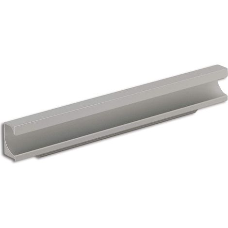 Poignée de porte d'armoire en argent 695 mm, barre profilée en aluminium anodisé, 695 mm (1/2)