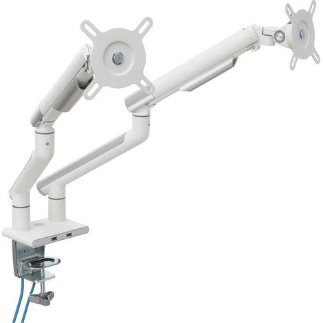 Art RAMM L-20GD soporte doble para monitor de aluminio