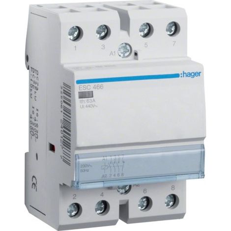 Contacteur électrique Hager 63A 3 phases modulable