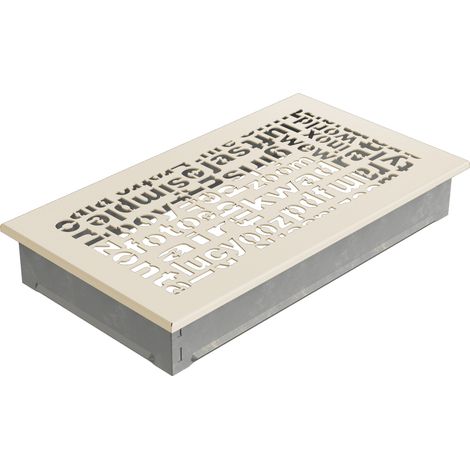 Lüftungsgitter ABC 17x30 Creme (1/3)