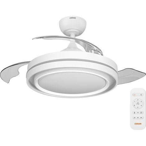 OSRAM Ceiling Fan Poniente 1060mm 66W CCT Ventilateur de plafond 66 W (Ø) 1060 mm avec éclairage, av