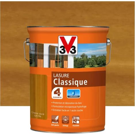 V33 Lasure Classique 4 ans Chêne doré 1 L (1/2)