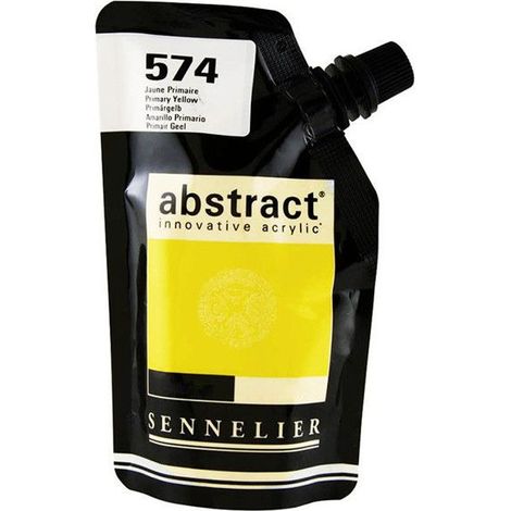 Peinture acrylique en sachet - Jaune primaire - 500ml - Sennelier (1/2)