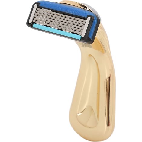 Rasoir manuel pour homme, six lames, étanche, précis, portable, amovible, coupe rapide, finition or. (1/5)