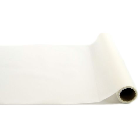 Tovaglia decorativa traforata 3 in 1, bianca, per comunione e matrimonio, 40x480 cm.