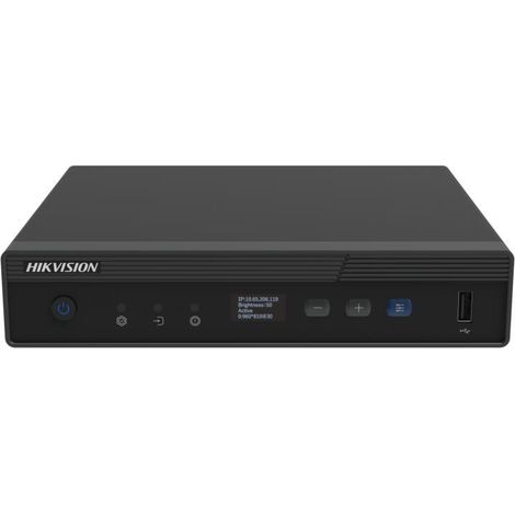 Hikvision DS-DT60V-03HI06NO Contrôleur LED 2-en-1 6 ports 3xHDMI In 6xRJ45 Out 3.9MP 1U Rackmount OLED Noir (1/3)