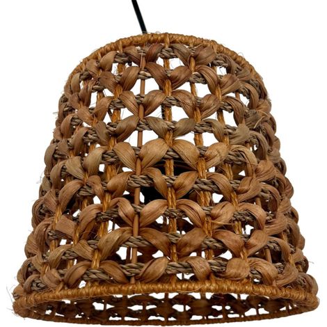 ANAFI Natur-Pendelleuchte aus geflochtenem Bast 23cm