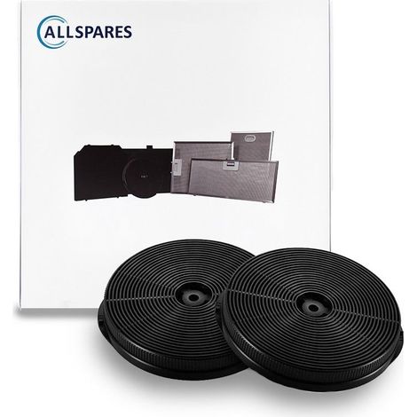 Filtro de carbón AllSpares (2 uds.) para campanas extractoras compatibles con Respekta MIZ1000N (Ø171x25mm) (1/5)