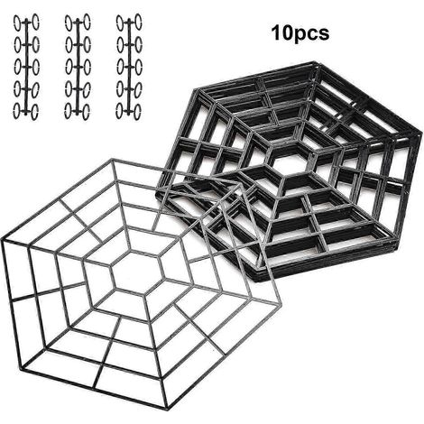 10 filets de protection flottants en plastique pour bassin, résistants aux poissons, aux oiseaux et aux insectes, de 25 à 26 pouces de diamètre. (1/5)