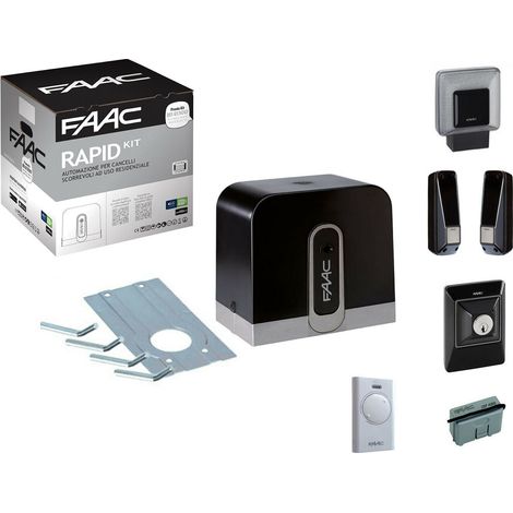 FAAC C721 RAPID KIT SAFE 800 kg 24v 105083 Automatisation pour portails coulissants