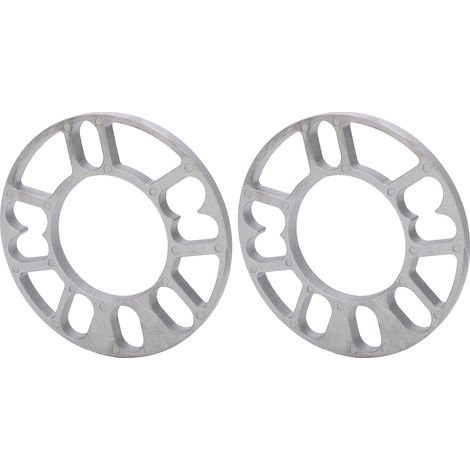 2 cales d'espacement de roue de 10 mm en aluminium, universelles pour véhicules à 4 ou 5 goujons, entraxe de 98 à 120 mm (1/5)