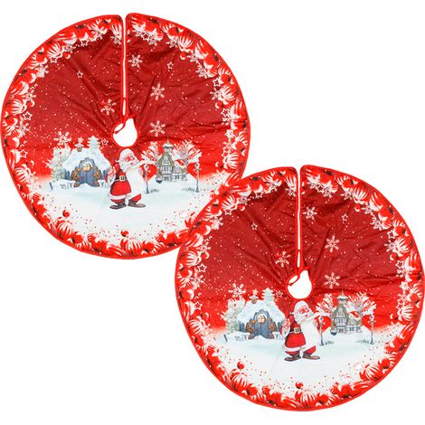 Jupe Pour Arbre De Noël - 84 cm - Tissu Doux Et Léger - Adaptée À Tous Les Arbres - Idéale Pour Intérieur Et Extérieur - 1 Pièce (1/5)