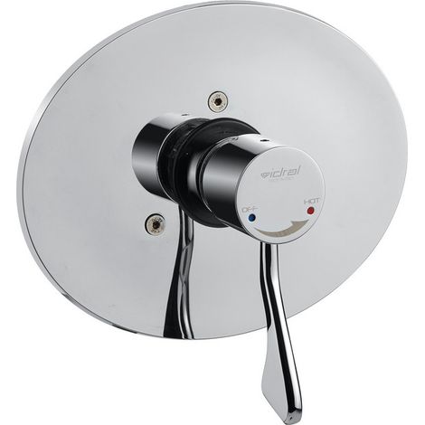 Mix termost.progr. per doccia serie 900 c/leva, inc. parete