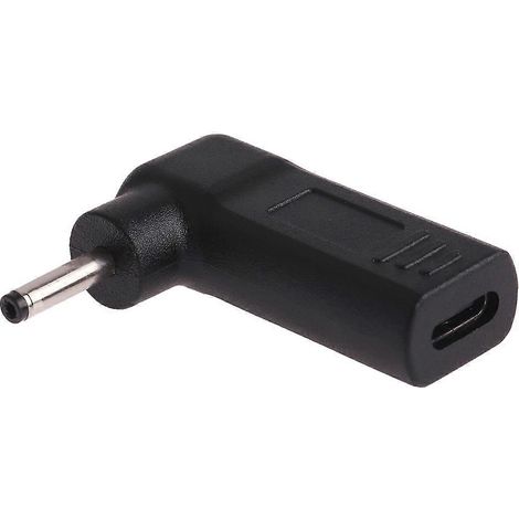 Adaptateur USB-C/Type-C femelle vers connecteur mâle coudé 3,0 x 1,1 mm (1/3)